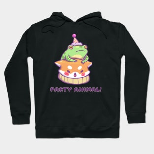 Shiba and Toad Party Hoodie